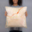 Person holding 18x18 Custom Sylva North Carolina Map Throw Pillow in Watercolor