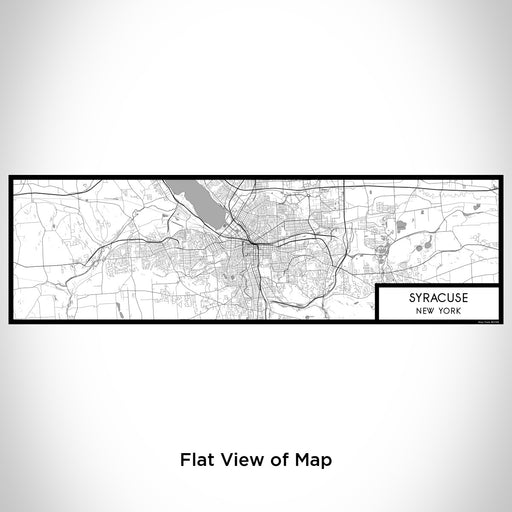Flat View of Map Custom Syracuse New York Map Enamel Mug in Classic