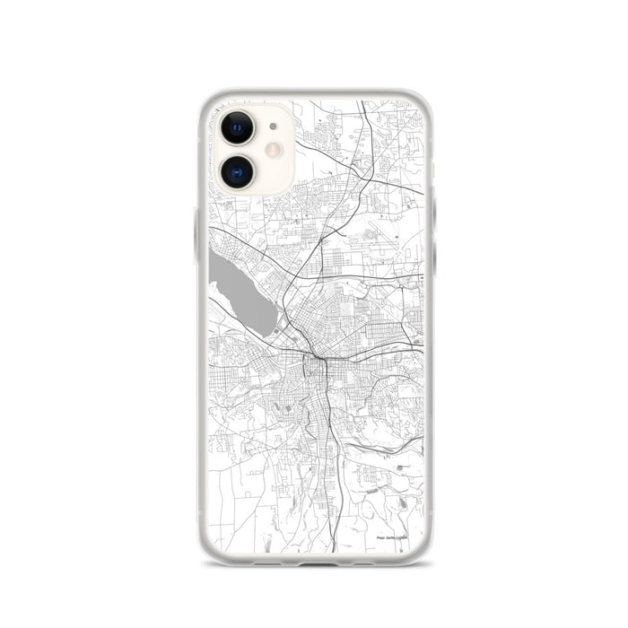 Custom Syracuse New York Map Phone Case in Classic