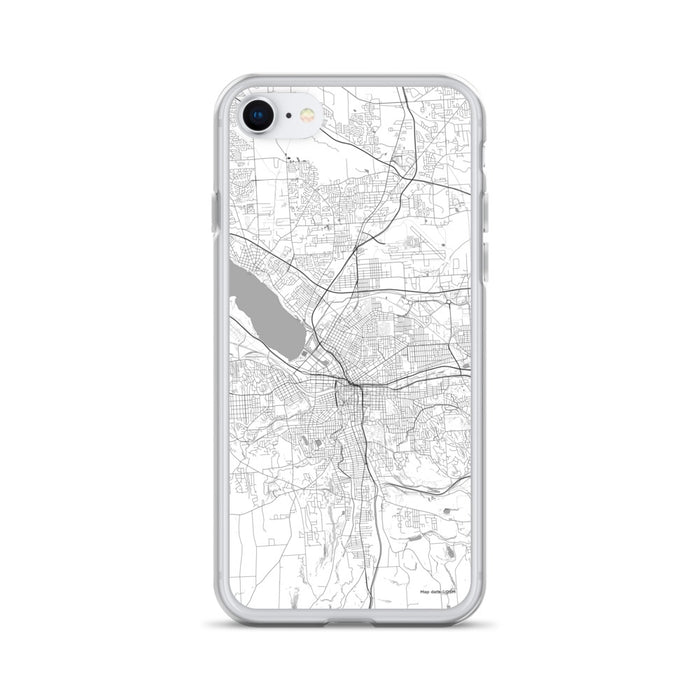 Custom Syracuse New York Map iPhone SE Phone Case in Classic