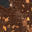 Syracuse New York Map Print in Ember Style Zoomed In Close Up Showing Details