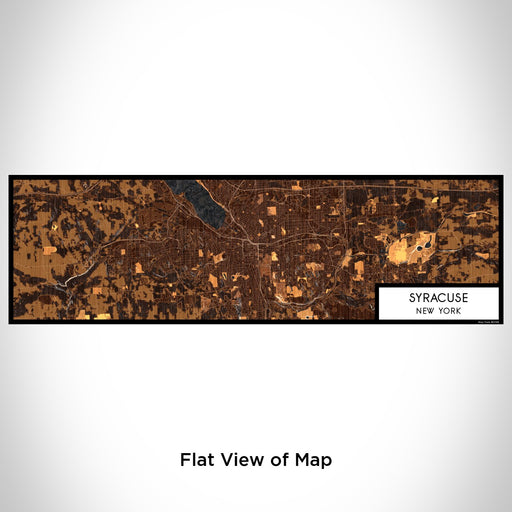 Flat View of Map Custom Syracuse New York Map Enamel Mug in Ember