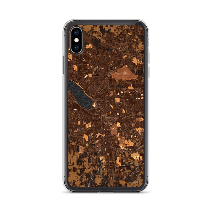 Custom Syracuse New York Map Phone Case in Ember