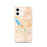 Custom Syracuse New York Map iPhone 12 Phone Case in Watercolor