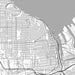Tacoma Washington Map Print in Classic Style Zoomed In Close Up Showing Details