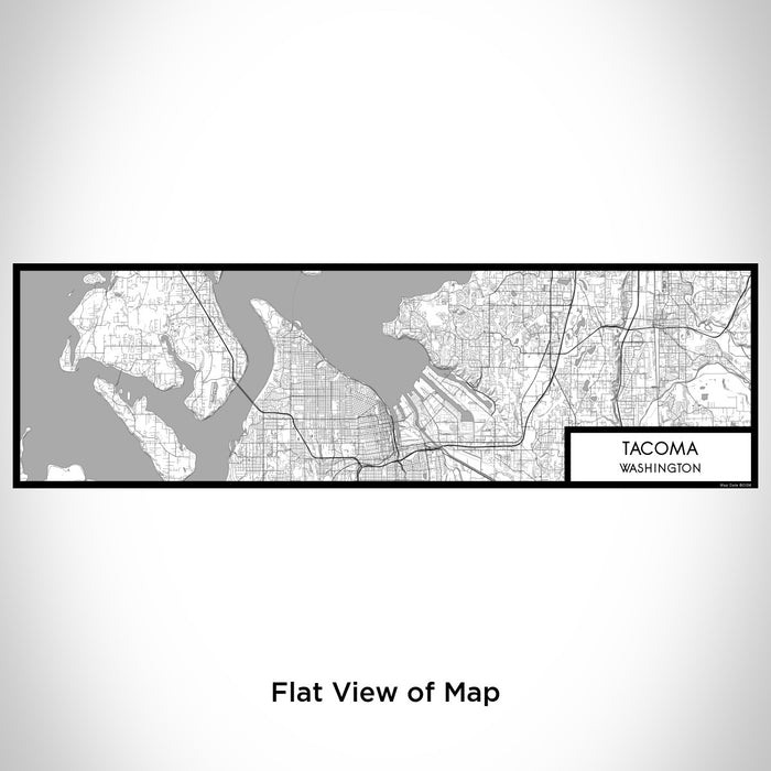 Flat View of Map Custom Tacoma Washington Map Enamel Mug in Classic