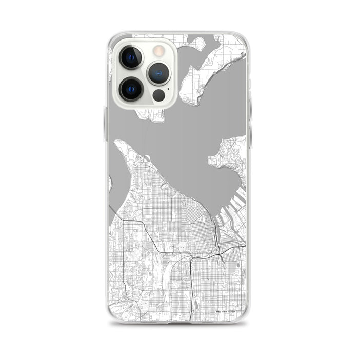 Custom Tacoma Washington Map iPhone 12 Pro Max Phone Case in Classic