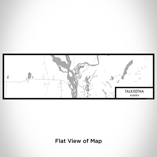 Flat View of Map Custom Talkeetna Alaska Map Enamel Mug in Classic