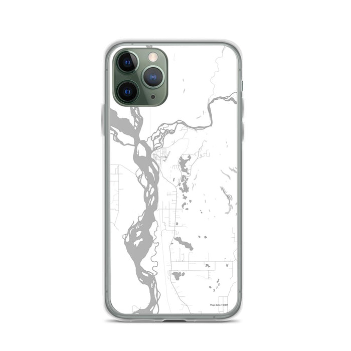 Custom iPhone 11 Pro Talkeetna Alaska Map Phone Case in Classic