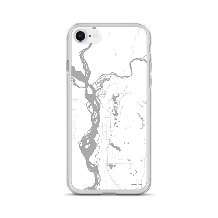 Custom iPhone SE Talkeetna Alaska Map Phone Case in Classic