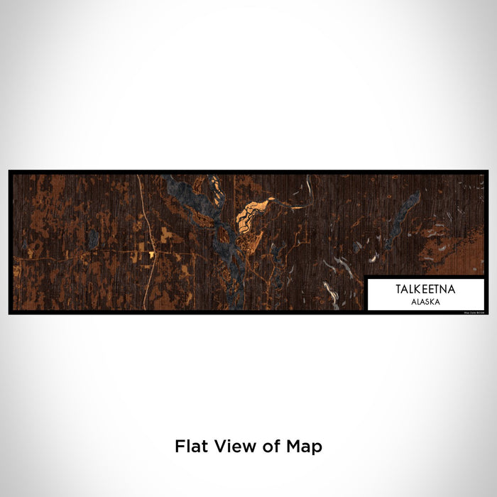Flat View of Map Custom Talkeetna Alaska Map Enamel Mug in Ember