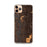 Custom iPhone 11 Pro Max Talkeetna Alaska Map Phone Case in Ember