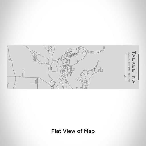 Rendered View of Talkeetna Alaska Map Engraving on 10oz Stainless Steel Insulated Cup with Sipping Lid