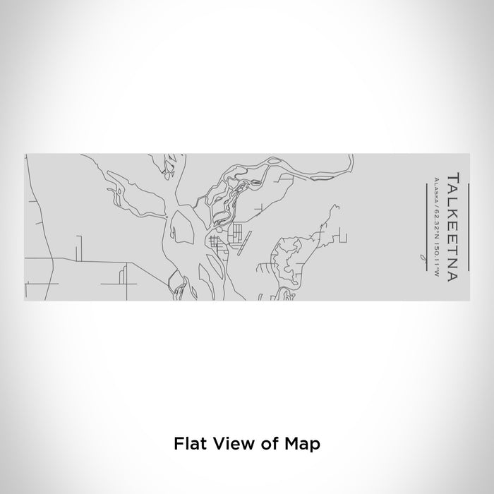 Rendered View of Talkeetna Alaska Map Engraving on 10oz Stainless Steel Insulated Cup with Sipping Lid