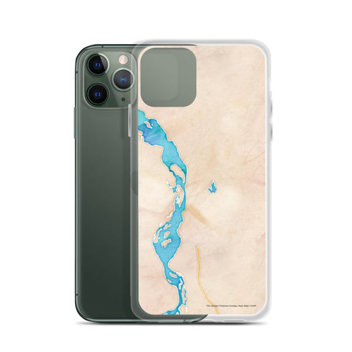 Custom Talkeetna Alaska Map Phone Case in Watercolor