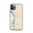 Custom iPhone 11 Pro Talkeetna Alaska Map Phone Case in Watercolor