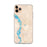 Custom iPhone 11 Pro Max Talkeetna Alaska Map Phone Case in Watercolor