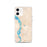 Custom iPhone 12 Talkeetna Alaska Map Phone Case in Watercolor