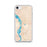 Custom iPhone SE Talkeetna Alaska Map Phone Case in Watercolor