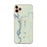Custom iPhone 11 Pro Max Talkeetna Alaska Map Phone Case in Woodblock