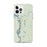 Custom iPhone 12 Pro Max Talkeetna Alaska Map Phone Case in Woodblock