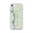 Custom iPhone SE Talkeetna Alaska Map Phone Case in Woodblock