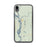 Custom iPhone XR Talkeetna Alaska Map Phone Case in Woodblock