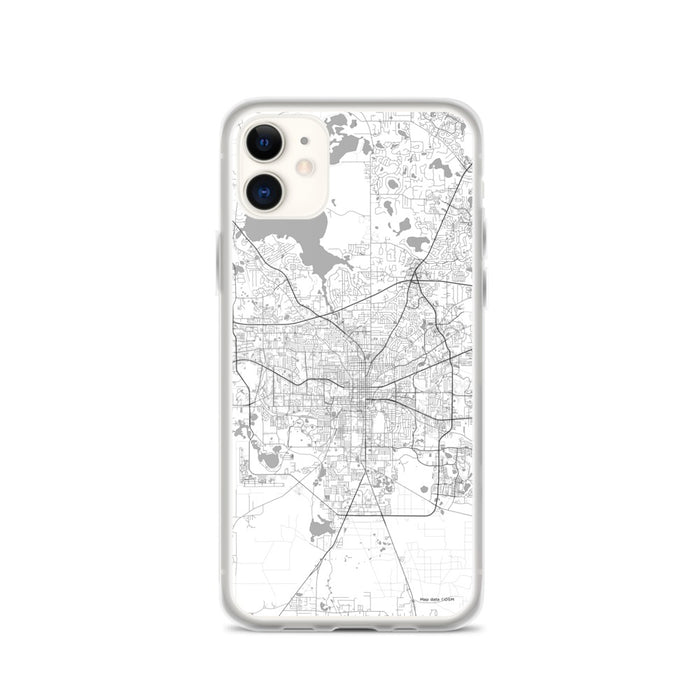 Custom Tallahassee Florida Map Phone Case in Classic