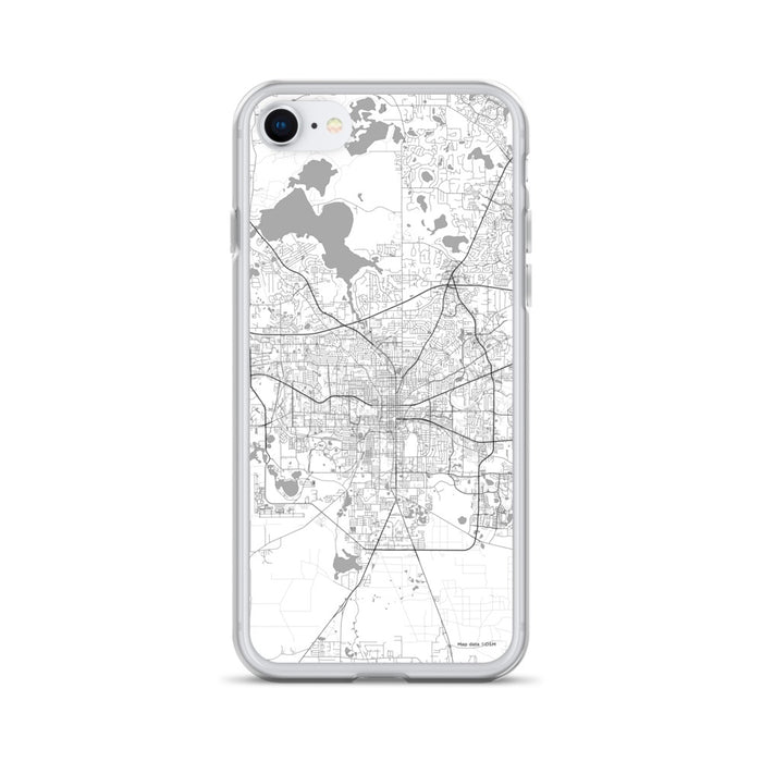 Custom Tallahassee Florida Map iPhone SE Phone Case in Classic