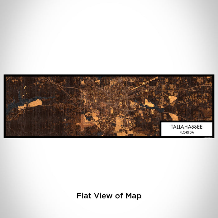 Flat View of Map Custom Tallahassee Florida Map Enamel Mug in Ember