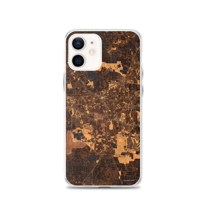 Custom Tallahassee Florida Map iPhone 12 Phone Case in Ember