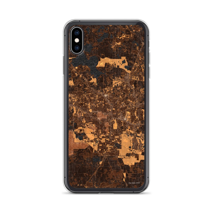 Custom Tallahassee Florida Map Phone Case in Ember