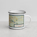 Right View Custom Tallahassee Florida Map Enamel Mug in Woodblock