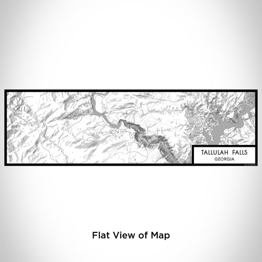 Flat View of Map Custom Tallulah Falls Georgia Map Enamel Mug in Classic