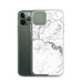 Custom Tallulah Falls Georgia Map Phone Case in Classic