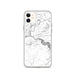 Custom iPhone 11 Tallulah Falls Georgia Map Phone Case in Classic