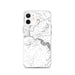 Custom iPhone 12 Tallulah Falls Georgia Map Phone Case in Classic