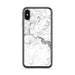 Custom iPhone X/XS Tallulah Falls Georgia Map Phone Case in Classic