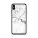 Custom iPhone XS Max Tallulah Falls Georgia Map Phone Case in Classic