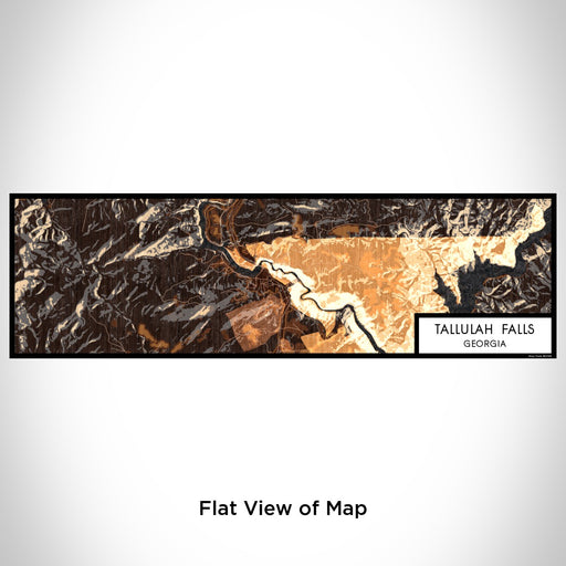 Flat View of Map Custom Tallulah Falls Georgia Map Enamel Mug in Ember