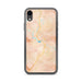Custom iPhone XR Tallulah Falls Georgia Map Phone Case in Watercolor