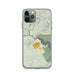 Custom iPhone 11 Pro Tallulah Falls Georgia Map Phone Case in Woodblock