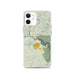 Custom iPhone 12 Tallulah Falls Georgia Map Phone Case in Woodblock