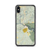 Custom iPhone XS Max Tallulah Falls Georgia Map Phone Case in Woodblock