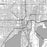 Tampa Florida Map Print in Classic Style Zoomed In Close Up Showing Details
