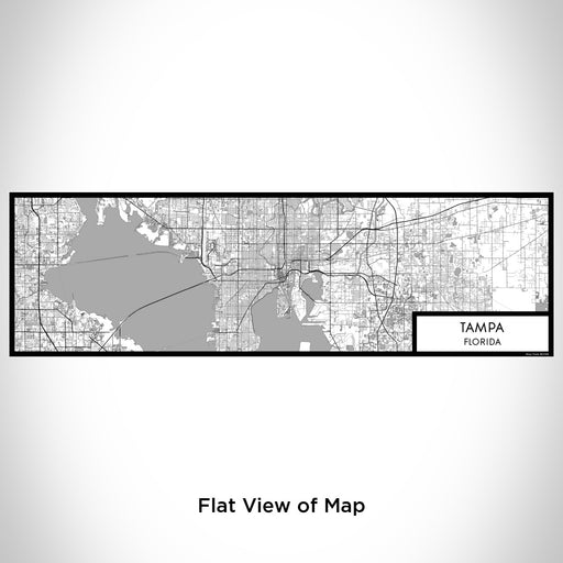 Flat View of Map Custom Tampa Florida Map Enamel Mug in Classic