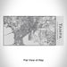 Rendered View of Tampa Florida Map Engraving on 17oz Stainless Steel Insulated Cola Bottle
