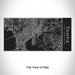 Rendered View of Tampa Florida Map Engraving on 17oz Stainless Steel Insulated Cola Bottle in Black