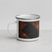 Left View Custom Tampa Florida Map Enamel Mug in Ember