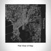Rendered View of Tampa Florida Map Engraving on 17oz Stainless Steel Insulated Tumbler in Black